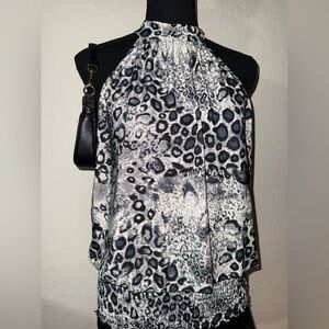 Leopard Print Halter Top